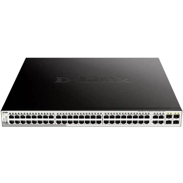 Коммутатор D-Link DGS-1210-52MP/FL1A 52G 48PoE+ 370W управляемый