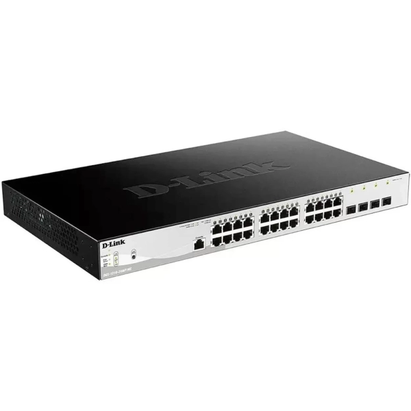 Коммутатор D-Link DGS-1210-28/ME/P, 24 порта 10/100/1000Base-T, 4 порта SFP 1000Base-X управляемый